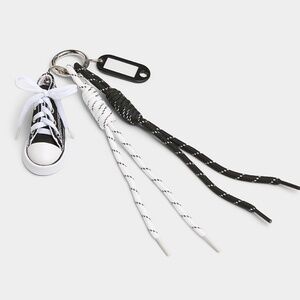 Unisex black and white sneaker maximalist key ring bag charm NWT
